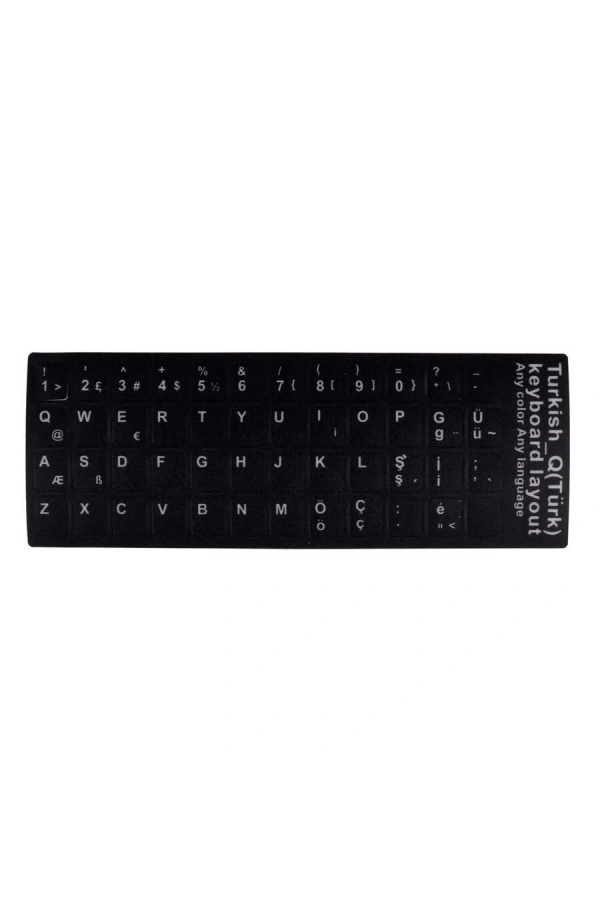 Zore Türkçe Karakter Klavye Tuş Koruyucu Sticker