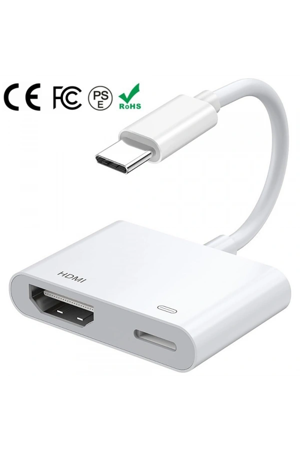 Zore Type-C to Type-C PD100W + HDMI 4K@30Hz 2in1 Adaptör