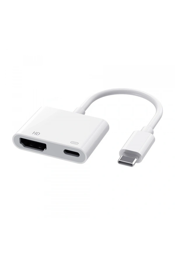 Zore Type-C to Type-C PD100W + HDMI 4K@30Hz 2in1 Adaptör