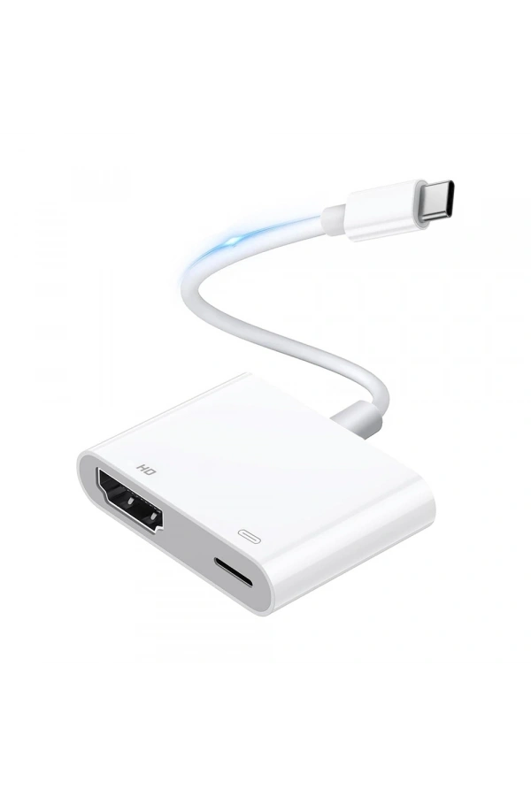 Zore Type-C to Type-C PD100W + HDMI 4K@30Hz 2in1 Adaptör