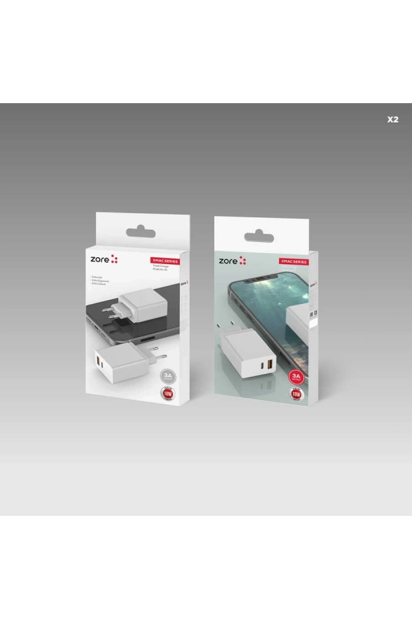 ​Zore XMac Serisi ZR-X2 Seyahat Şarj Başlığı