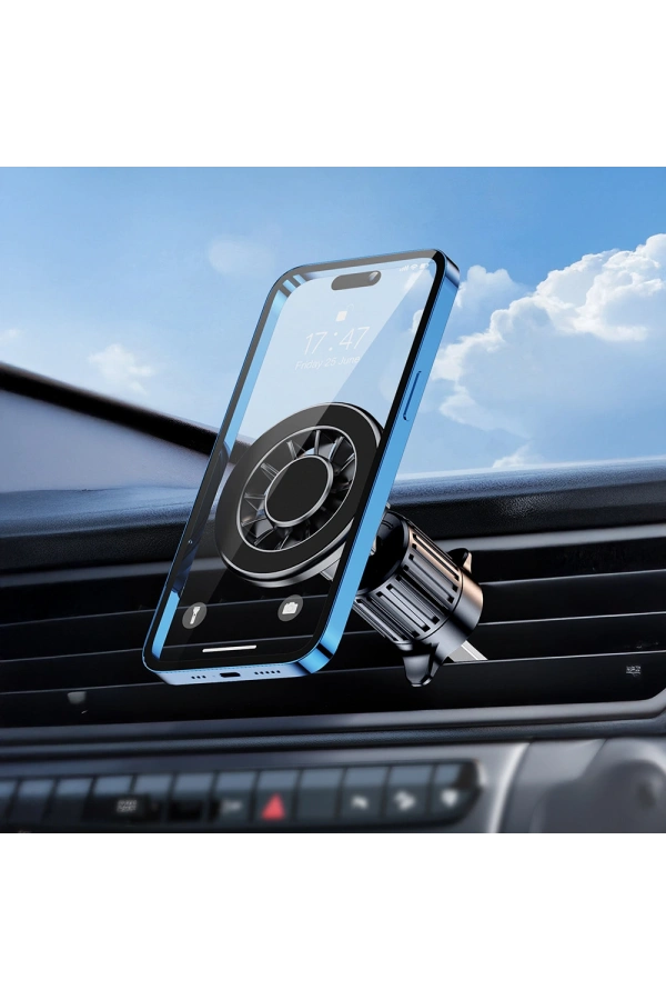 Zore YC-19 Magnetik 360 Derece Oynar Başlıklı Telefon Tutucu Havalandırma Tasarım