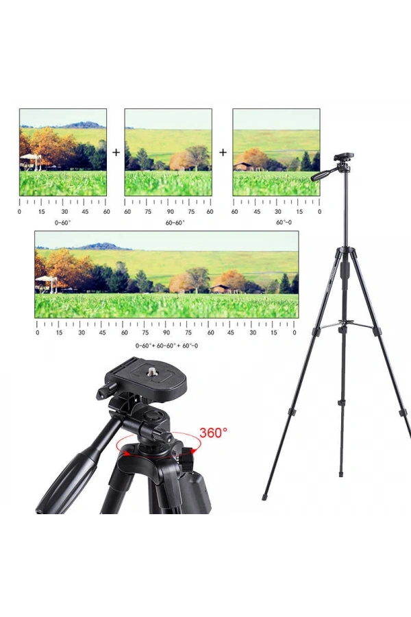 Zore Yunteng VCT 5208 Tam Orjinal Telefon Tripod