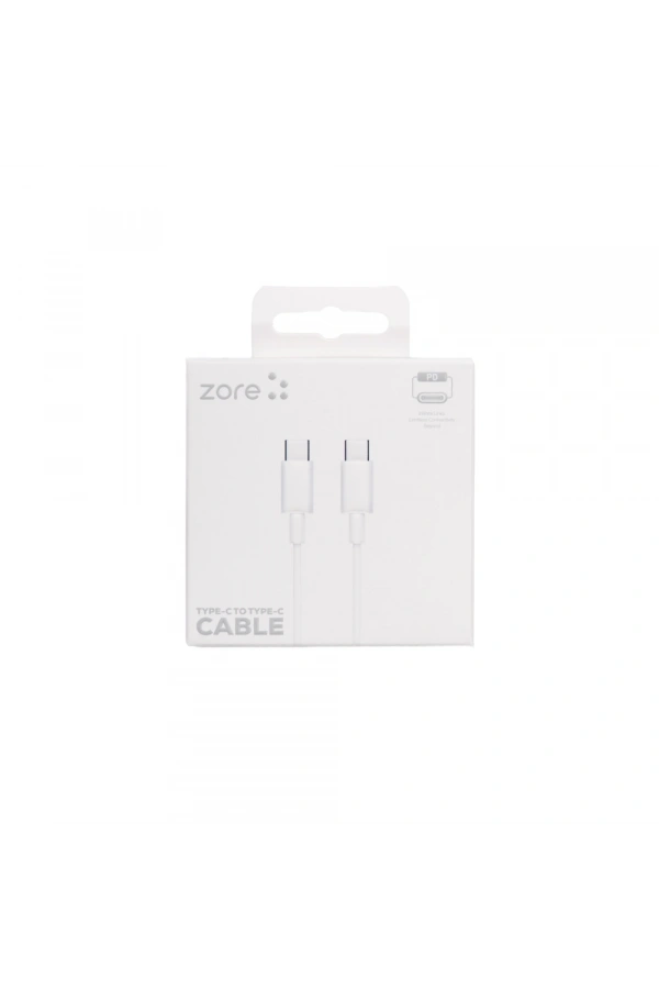 Zore ZR-41 Type-C to Type-C PD Hızlı Şarj Özellikli Data ve Şarj Kablosu 1M
