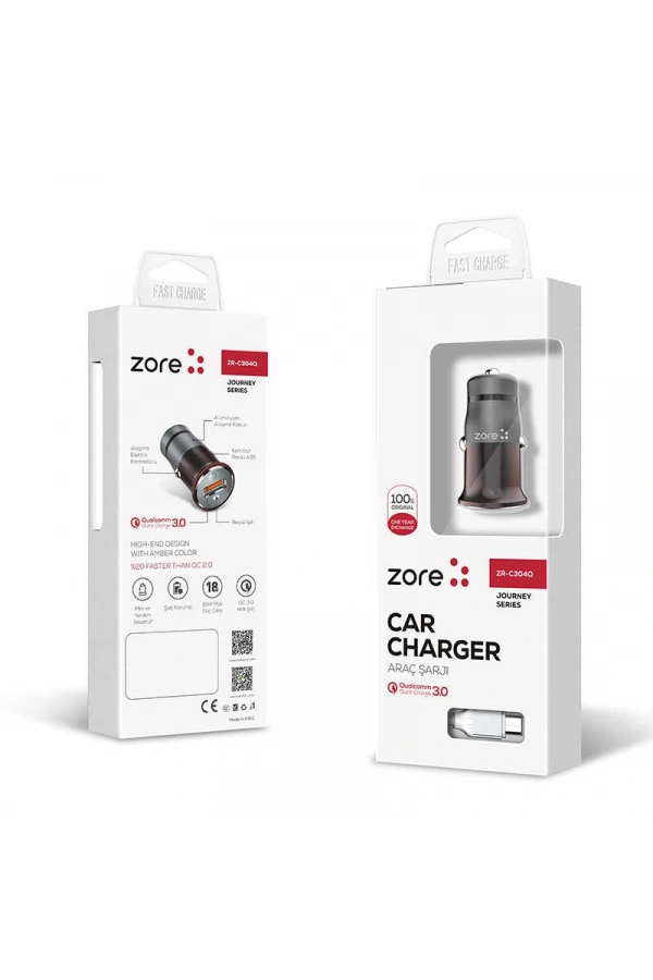 Zore ZR-C304Q Micro Araç Şarj Seti
