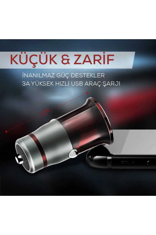 Zore ZR-C304Q Micro Araç Şarj Seti