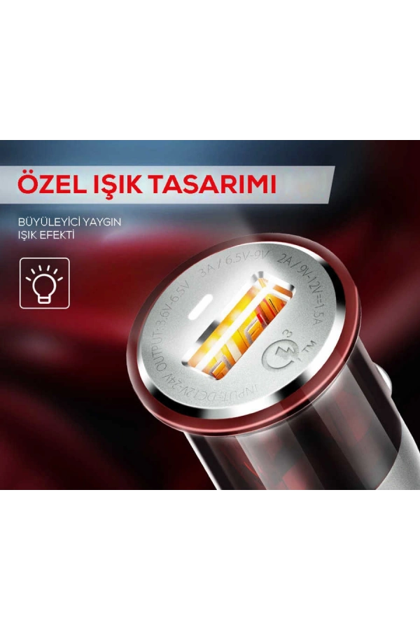 Zore ZR-C304Q Micro Araç Şarj Seti