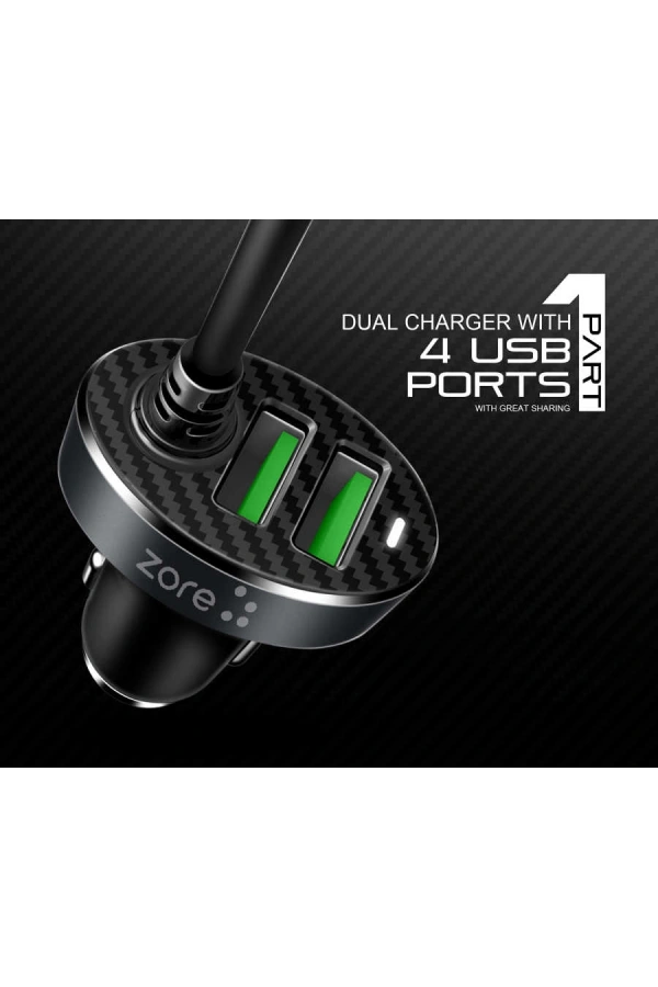 Zore ZR-C502 2+2 Araç Şarj Seti