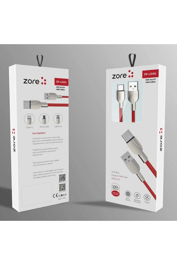 Zore ZR-LS411 Type-C Usb Kablo