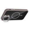 Apple iPhone 11 Kılıf Standlı ve Kamera Lens Hediyeli M-Safe Şarj Özellikli Zore Etro Kapak
