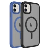 Apple iPhone 12 Kılıf Mat Arka Yüzey Wireless Şarj Özellikli Zore Flet M-safe Kapak