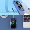 Apple iPhone 12 Pro Kılıf Wireless Şarj Özellikli Zore Krom M-safe Silikon Kapak