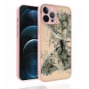 Apple iPhone 12 Pro Max Kılıf Desenli Kamera Korumalı Parlak Zore Nora Kapak