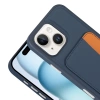 Apple iPhone 13 Kılıf Kartlıklı Zore X-Kart Silikon Kapak