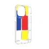 Apple iPhone 13 Pro Kılıf Çift IMD Baskılı Lisanslı Switcheasy Artist Mondrian Kapak