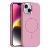 Apple iPhone 14 Kılıf M-Safe Şarj Özellikli Metal Kamera Çerçeveli Zore Edi Silikon Kapak