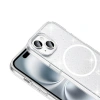 Apple iPhone 14 Kılıf M-safe Şarj Özellikli Parlayan Simli Saydam Renkli Zore Maris Kapak