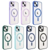 Apple iPhone 14 Kılıf Wireless Şarj Özellikli Zore Krom M-safe Silikon Kapak