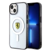 Apple iPhone 14 Plus Kılıf Ferrari M-safe Şarj Özellikli Transparan Dizayn Kapak