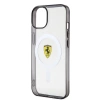 Apple iPhone 14 Plus Kılıf Ferrari M-safe Şarj Özellikli Transparan Dizayn Kapak