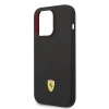 Apple iPhone 14 Pro Kılıf Ferrari M-safe Şarj Özellikli Silikon Metal Logo Dizayn Kapak
