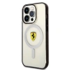 Apple iPhone 14 Pro Kılıf Ferrari M-safe Şarj Özellikli Transparan Dizayn Kapak