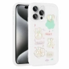 Apple iPhone 14 Pro Kılıf Kabartma Figürlü Parlak Zore Toys Silikon Kapak