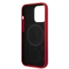 Apple iPhone 14 Pro Max Kılıf Ferrari M-safe Şarj Özellikli Silikon Metal Logo Dizayn Kapak