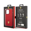Apple iPhone 14 Pro Max Kılıf Ferrari M-safe Şarj Özellikli Silikon Metal Logo Dizayn Kapak