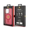 Apple iPhone 14 Pro Max Kılıf Ferrari M-safe Şarj Özellikli Yarı Transparan Dizayn Kapak