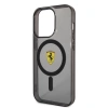 Apple iPhone 14 Pro Max Kılıf Ferrari M-safe Şarj Özellikli Yarı Transparan Dizayn Kapak