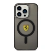 Apple iPhone 14 Pro Max Kılıf Ferrari M-safe Şarj Özellikli Yarı Transparan Dizayn Kapak