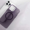 Apple iPhone 14 Pro Max Kılıf M-safe Şarj Özellikli Buzlu Sert PC Zore Tuval Kapak