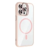 Apple iPhone 14 Pro Max Kılıf Standlı ve Kamera Lens Hediyeli M-Safe Şarj Özellikli Zore Etro Kapak