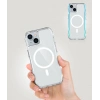 Apple iPhone 15 Kılıf M-safe Şarj Özellikli Airbagli Şeffaf Zore İncek Kapak