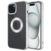 Apple iPhone 15 Kılıf Tek Kamera Çerçeveli Logo Gösteren Zore Omega Kapak