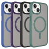 Apple iPhone 15 Plus Kılıf Mat Arka Yüzey Wireless Şarj Özellikli Zore Flet M-safe Kapak