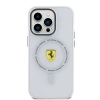 Apple iPhone 15 Pro Kılıf Ferrari Orjinal Lisanslı M-safe Şarj Özellikli Kontrast Bumper SF Ring Kapak