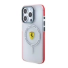 Apple iPhone 15 Pro Kılıf Ferrari Orjinal Lisanslı M-safe Şarj Özellikli Kontrast Bumper SF Ring Kapak
