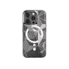 Apple iPhone 15 Pro Kılıf M-safe Şarj Özellikli Çift IMD Baskılı Lisanslı Switcheasy Artist-M Asanoha Kapak