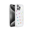 Apple iPhone 15 Pro Kılıf M-Safe Şarj Özellikli Şeffaf Zore Folk Sert Kapak