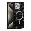 Apple iPhone 15 Pro Kılıf Pırlanta Tasarımlı M-safe Şarj Özellikli Zore Mozaik Silikon Kapak