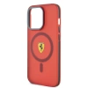 Apple iPhone 15 Pro Max Kılıf Ferrari Orjinal Lisanslı M-safe Şarj Özellikli Kontrast Bumper Kapak