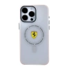 Apple iPhone 15 Pro Max Kılıf Ferrari Orjinal Lisanslı M-safe Şarj Özellikli Kontrast Bumper SF Ring Kapak