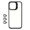 Apple iPhone 15 Pro Max Kılıf Kamera Lens Korumalı Standlı Zore Klon Lensli Kapak