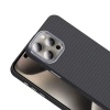 Apple iPhone 15 Pro Max Kılıf M-safe Şarj Özellikli Karbon Fiber Görünümlü Zore Gros Kapak