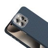 Apple iPhone 15 Pro Max Kılıf M-safe Şarj Özellikli Karbon Fiber Görünümlü Zore Gros Kapak