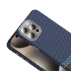 Apple iPhone 15 Pro Max Kılıf M-safe Şarj Özellikli Karbon Fiber Görünümlü Zore Gros Kapak