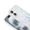 Apple iPhone 16 Kılıf M-Safe Şarj Özellikli Şeffaf Zore Folk Sert Kapak
