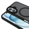 Apple iPhone 16 Kılıf Mat Arka Yüzey Wireless Şarj Özellikli Zore Flet M-safe Kapak